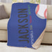 Personalized Eat Sleep Repeat Sherpa Blanket - Motivational Custom Throw - Way Up Gifts