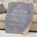Personalized Love Story Sherpa Blanket - Custom Couple's Romantic Blanket - Way Up Gifts