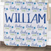 Personalized Baby Boy Words Sherpa Blanket - Personalized Baby Boy Throw - Way Up Gifts