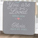 Personalized You Are Loved Little One Girl Sherpa Blanket - Baby Girl Blanket Gift - Way Up Gifts