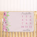 Personalized Floral Milestone Fleece Baby Blanket - Baby Milestone Gift Blanket - Way Up Gifts