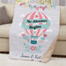 Personalized The Adventure Begins Sherpa Blanket - Travel Quote Adventure Blanket - Way Up Gifts