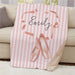 Personalized Ballet Slippers Sherpa Blanket - Dance Themed Blanket - Way Up Gifts