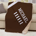 Personalized Football Sherpa Blanket - Sports Fan Football Blanket - Way Up Gifts