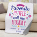 Personalized My Favorite People Floral Sherpa Blanket 50x60 - Family Name Blanket Gift - Way Up Gifts