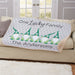 Personalized One Lucky Gnome Family Sherpa Blanket - St. Patrick's Day Blanket - Way Up Gifts