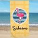 Flamingo Pool Party Personalized Beach Towel - Way Up Gifts