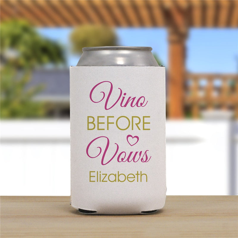 Vino Before Vows Can Cooler - Personalized Bachelorette Party Gift - LED Gift Works