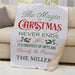Personalized The Magic of Christmas Sherpa Blanket - Holiday Quote Christmas Throw - Way Up Gifts