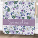 Personalized Petunias Baby Sherpa Blanket - Floral Newborn Name Blanket - Way Up Gifts