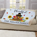 Personalized Thankful Turkey Sherpa Blanket - Thanksgiving Turkey Blanket Gift - Way Up Gifts