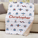 Personalized Bug Sherpa Blanket - Cute Bug Themed Blanket - Way Up Gifts