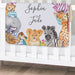Personalized Wild Animals Baby Girl Blanket - Safari Theme Baby Blanket for Girls - Way Up Gifts