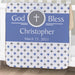 Personalized God Bless Baby Sherpa Blanket - Religious Baby Gift Blanket - Way Up Gifts