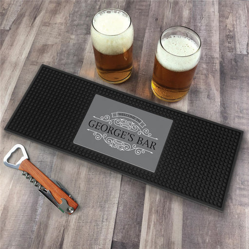 Personalized Welcome Mat To The Bar Bar Mat - LED Gift Works