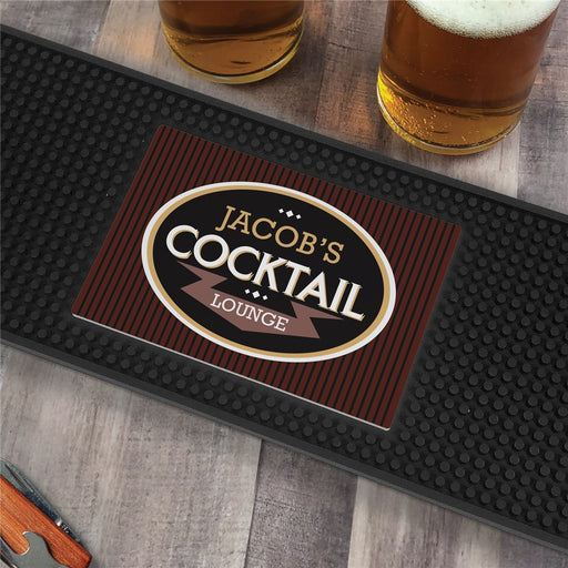 Personalized Cocktail Bar Bar Mat - LED Gift Works