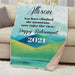 Personalized Happy Retirement Landscape 37X57 Sherpa Blanket - Custom Retirement Keepsake - Way Up Gifts