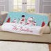 Personalized Snowmen Family Sherpa Blanket - Custom Holiday Snowman Throw - Way Up Gifts