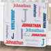 Personalized Boy Name And Initial Baby Sherpa Blanket - Personalized Baby Boy Gift - Way Up Gifts