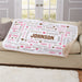 Personalized Memories Laugh Heart Family Word Art Sherpa Blanket 37x57 - Sentimental Family Throw - Way Up Gifts