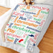 Personalized Colorful Boy Doodles Sherpa Blanket - Playful Kids Doodle Blanket - Way Up Gifts