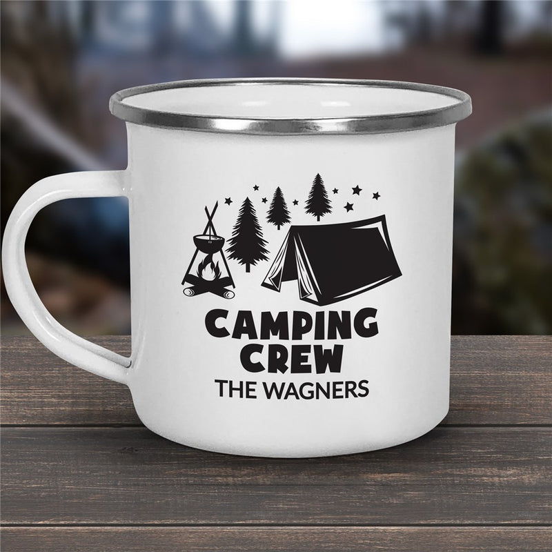 Camper Crew Camp Mug - Custom Camp Mug for Your Travel Crew - LED Gift Works