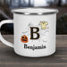 Polka Dot Ghost & Pumpkin Camper Mug - Halloween Camper Mug - Way Up Gifts