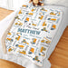 Personalized Construction Truck Sherpa Blanket - Kids Construction Vehicle Blanket - Way Up Gifts