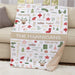 Personalized Christmas Static Word Art 50X60 Sherpa Blanket - Christmas Word Art Blanket - Way Up Gifts