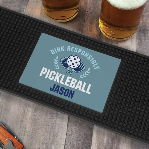 Personalized Dink Responsibly Bar Mat - LED Gift Works