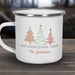 Oh Christmas Tree Camp Mug - Personalized Pastel Trees 11 oz Mug - Way Up Gifts