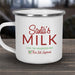 Santa's Milk Camper Mug - Personalized Holiday Mug - Way Up Gifts