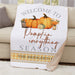 Personalized Pumpkin Everything Sherpa Blanket 37" x 57" - Fall Pumpkin Lovers Blanket - Way Up Gifts