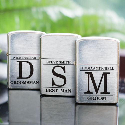 Engraved Lighter - Personalized Groomsmen Keepsake Gift - LED Gift Works