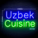 Uzbek Cuisine Ultra-Bright LED Sign with Remote (Neon-Style, LED Technology) - Way Up Gifts