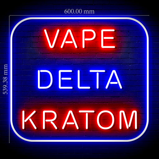 Vape Delta Kratom Ultra-Bright LED Sign with Remote (Neon-Style, LED Technology) - Way Up Gifts