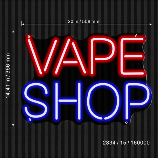 Vaporizers Vape Shop Ultra-Bright LED Sign with Remote (Neon-Style, LED Technology) - Way Up Gifts