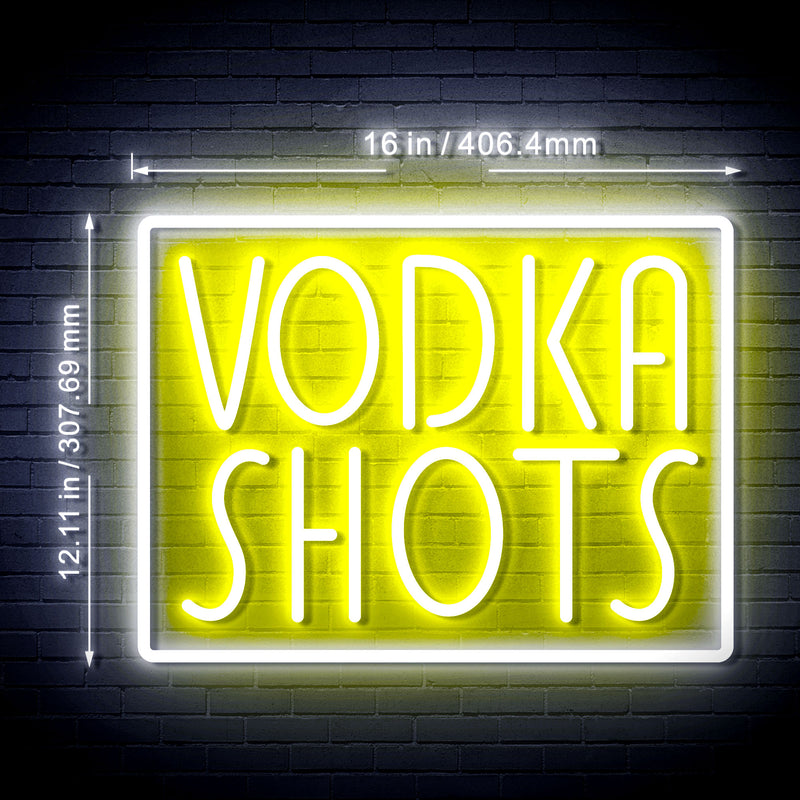 Vodka Shots Bar Flex Silicone LED Sign (Neon-Style, LED Technology) - LED Gift Works