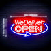 Open Delivery We Deliver Flex Silicone LED Sign (Neon-Style, LED Technology) - Way Up Gifts