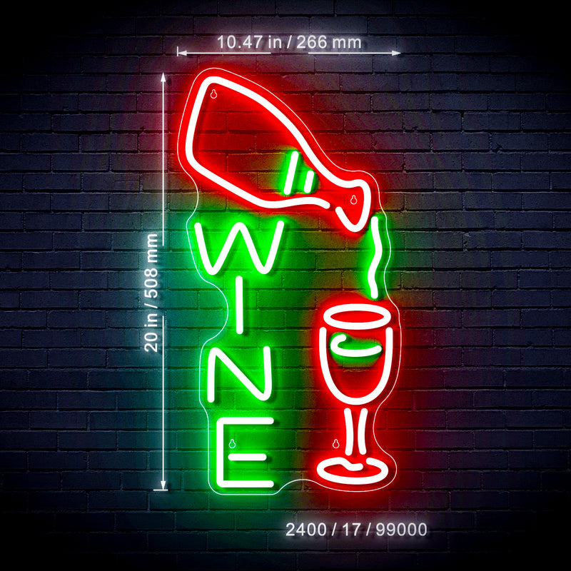 Wine Bar Ultra-Bright LED Sign with Remote (Neon-Style, LED Technology) - LED Gift Works