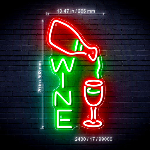 Wine Bar Ultra-Bright LED Sign with Remote (Neon-Style, LED Technology) - LED Gift Works