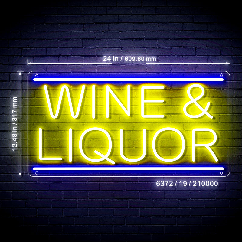 Wine & Liquor Ultra-Bright LED Sign with Remote (Neon-Style, LED Technology) - LED Gift Works
