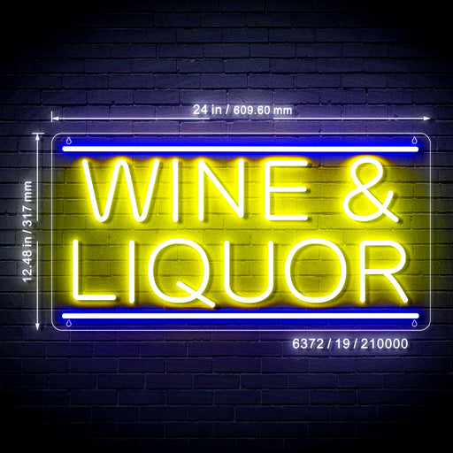Wine & Liquor Ultra-Bright LED Sign with Remote (Neon-Style, LED Technology) - LED Gift Works