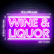 Wine & Liquor Flex Silicone LED Sign (Neon-Style, LED Technology) - LED Gift Works