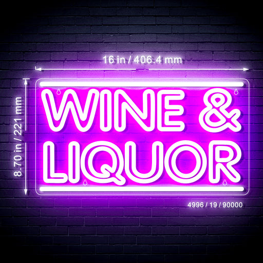 Wine & Liquor Flex Silicone LED Sign (Neon-Style, LED Technology) - LED Gift Works