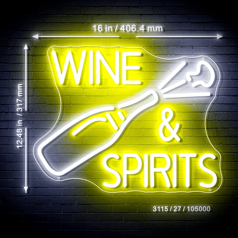 Wine & Spirits Flex Silicone LED Sign (Neon-Style, LED Technology) - LED Gift Works