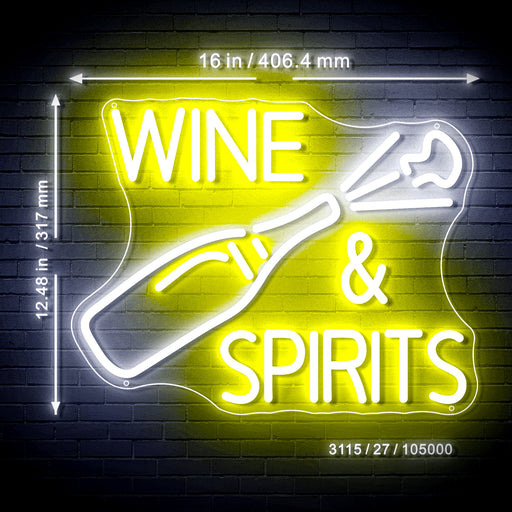 Wine & Spirits Flex Silicone LED Sign (Neon-Style, LED Technology) - LED Gift Works