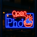 Open Pho Vietnam Noodles Ultra-Bright LED Sign with Remote (Neon-Style, LED Technology) - Way Up Gifts