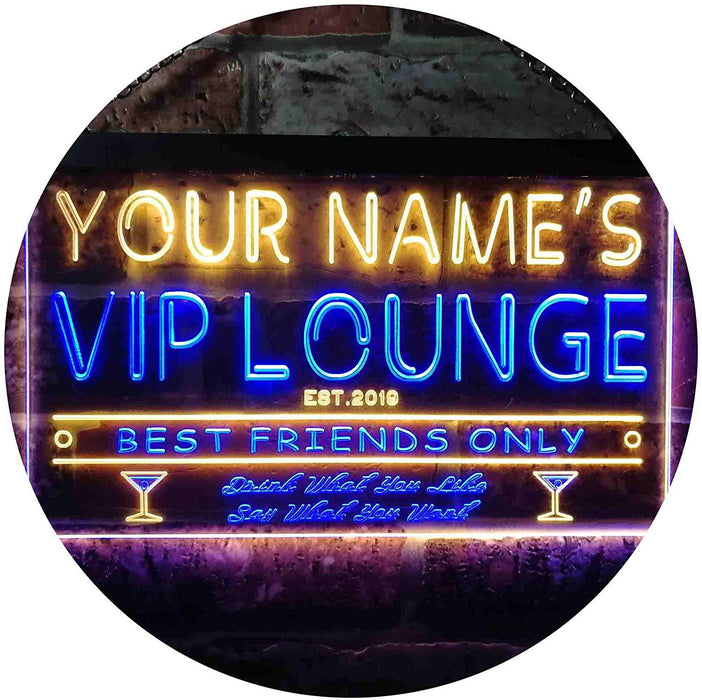 Personalized VIP Lounge LED Light Sign - Way Up Gifts