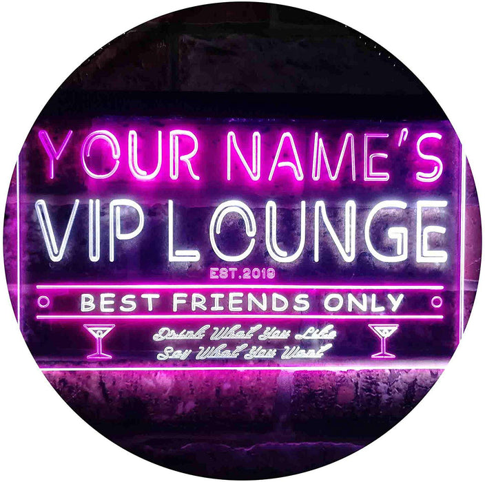 Personalized VIP Lounge LED Light Sign - Way Up Gifts